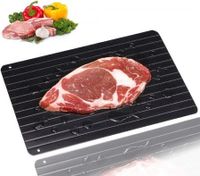 Fast Defrosting Tray for Natural Thawing Frozen Meat, Rapid Thawing Plate & Board for Frozen Meat & Food, Defrosting Mat Thaw Meat Quickly, Eco-Friendly, No Electricity