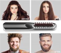 2in1 Hair Beard Straightening Comb Cordless USB powered for men and women