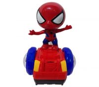 Dancing Spider-Man Robot Toys, Spin Robot Interactive Toy Car with Colorful Flashing Lights & Music, Interactive Educational Gift Toys for 3 4 5 6 7 Year Old Boys Girls