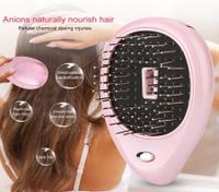 Electric Ionic Massage Hair Brushes, Negative Ion Hair Brush Massage Comb, Portable Ion Hair Massage Comb Electric Vibration Magnetic Massager Comb (Pink)