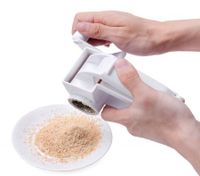 Plastic Hand-curved Cheese Grater Rotary Ginger Slicer Chocolate Grater with Stainless Steel Drum