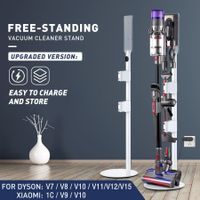 Upgraded Vacuum Cleaner Stand Accessory Rack Holder Freestanding with Wire Organiser Dyson V7 V8 V10 V12 V15 DC30 DC59 DC62