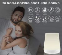 Baby White Noise Machine for Sleeping - Sleep Sound Machine & Night Light for Kid Adult,Rechargeable Battery,28 HiFi Soothing Sound?Portable Sleep Therapy