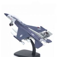 Alloy Plane Toy,Pull Back Sound Light Large F-16 Fighter Aircraft Model Collection Toys Great Holiday Birthday Gifts Silver