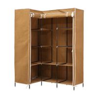 Levede Portable Wardrobe Clothes Closet Storage Cabinet Organizer With Shelves