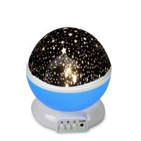 Star Moon Sky Starry Night Projector Light Lamp For Kids Baby Bedroom - Blue