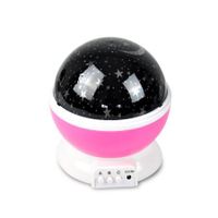 Star Moon Sky Starry Night Projector Light Lamp For Kids Baby Bedroom - Pink