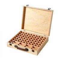 Essential Oil Storage Box Wooden 70 Slots Aromatherapy Container Organiser