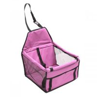 Pet Car Booster Seat Puppy Cat Dog Auto Carrier - Pink