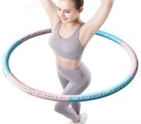 Exercise Hula Hoop 6 Sections Detachable Adjustable Weight loss waist slim  Size 90cm