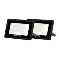 2x Emitto LED Flood Light 30W Outdoor Floodlights Lamp 220V-240V Cool White