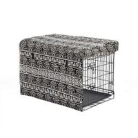 Crate Cover Pet Dog Kennel Cage Collapsible Metal Playpen Cages Covers Black 30\"
