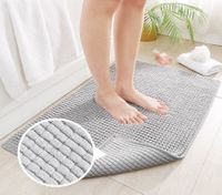 40cm x 60cm Chenille Bathroom Rug,Extra Soft and Cozy, Non-Slip,Super Absorbent Water