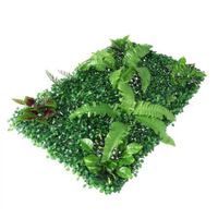 4 x Artificial Hedge Grass Plant Hedge Fake Vertical Garden Green Wall Ivy Mat Fence