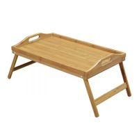 Wooden Folding Tray Bamboo Fold Up Lap Tray Tea Coffee Table Breakfast