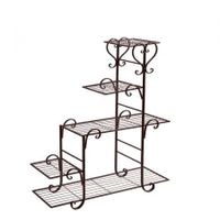 Levede Plant Stand New Design Flower Pot Corner Shelf Bronze Type 2