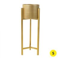 Plant Stand Garden Planter Metal Flower Pot Rack Corner Shelving Indoor  Outdoor Small Gold