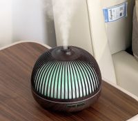 iffusers for Essential Oils, 500ml Wood Grain Essential Oil Diffuser Ultrasonice Aromatherapy Diffusers Aroma Cool Mist Humidifier with Timer Waterless Auto Off, Large, Dark