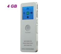 K5 Professional High-definition Digital Voice Recorder Dictaphone with LED Screen and Mp3 Player Function - White (4GB)