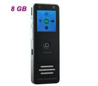 K5 Professional High-definition Digital Voice Recorder Dictaphone with LED Screen and Mp3 Player Function - Black (8GB)