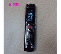 809 1.1" LCD Digital USB Rechargeable Voice Recorder w/ MP3 Player - Brown (8GB)
