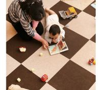 10 PCS  Warm Self-adhesive Baby Puzzle Mat Play Mat Kids Interlocking Exercise Tiles Rugs Floor Toys Carpet Carpet Climbing Pad 5pcs coffee and 5pcs Beige