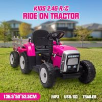 Kids Off Road Ride On Toys Electric 2.4G R/C Remote Control Neon Pink
