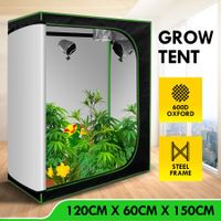 120x60x150cm Grow Tent 600D Oxford Reflective Hydroponic Growing Tent Indoor Plant Grow Room