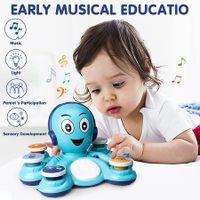 Baby Musical Toy for Toddlers 1-3 Learning Toys, Octopus Preschool Music Educational Toys for Babies, Infant, Boys and Girls Birthday Gifts