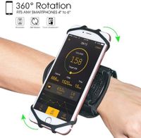 Wristband Phone Holder,HCcolo 360 Rotatable Universal Sports Wristband for iPhone X/8 Plus/8/7/6s,Galaxy S9 Plus/S9/S8 & Other 4-6.5 inch Smartphone (Wrist)