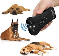 Ultrasonic Handheld Dog Repellent and Trainer, Bark Stopper with LED Flashlight
