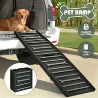 Dog Ramp for Car SUV Truck Pet Safety Stairs Foldable Steps Portable  Ladder Non-slip Travel