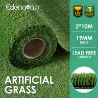2M X 10M Artificial Synthetic Fake Faux Grass Mat Turf Lawn 19MM Height