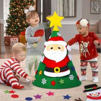 3D DIY Felt Christmas Tree Decorations for Kids New Year Gift 70x50cm