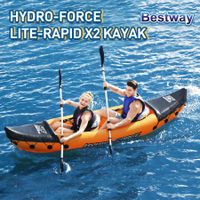 Bestway Lightweight Tandem Kayak Inflatable Two-person Canoe 3.21m x 88cm