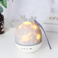 USB Projector LED Night Light USB Charging Rotating Projection Lamp for Kids Specification Rabbit with music