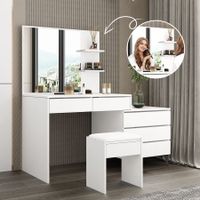 Makeup Table Set Dresser with Mirror Dressing Vanity Modern Home Furniture