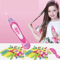 Automatic Hair Braider for Kids, DIY Hair Braiding Styling Tool  Electric Braid Machine Colorful Rope Bracelet Makeup Braids Playset for Girls Pretend Toy