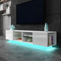 TV Cabinet Stand Entertainment Unit LED TV Console Table Furniture High Gloss Front White