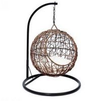 PaWz Rattan Cat Beds Elevated Puppy Wicker Hanging Basket Swinging Egg Chair