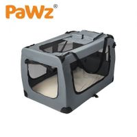 PaWz Pet Travel Carrier Kennel Folding Soft Sided Dog Crate For Car Cage Large S
