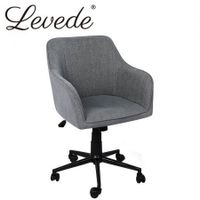 Levede Office Chair Fabric Computer Gaming Chairs Executive Adjustable Seat Grey