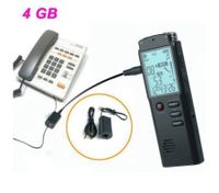 T60 1.6" LCD Digital Voice Recorder + MP3 Player Kit - Black (4GB)