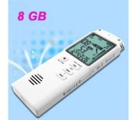 T60 1.6" LCD Digital Voice Recorder + MP3 Player Kit - White (8GB)