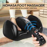 Homasa Foot and Calf Massager Leg Massage Machine Therapeutic Massaging Black