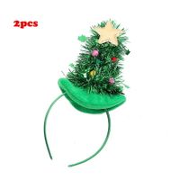 2PCS Christmas Tree Headband Santa Headwear