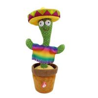 Cactus Plush Toy Electronic Dancing Toy With English Song Early Childhood Education Toy For Children Gifts