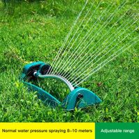15 Holes Adjustable Alloy Watering Sprinkler Sprayer Oscillating Oscillator LAutomatic Water Sprinklers Lawn Irrigation
