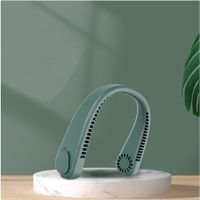 Lazy Hanging Neck Fan USB Portable Mute No Leafless Double Turbine Gathering Air Conditioning Fan