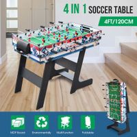 Soccer Gaming Table Foosball Football Game with Cup Holder 6 Balls 122x61x82cm